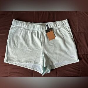 The north face women’s plus half dome fleece shorts sky blue 3X reg BNWT